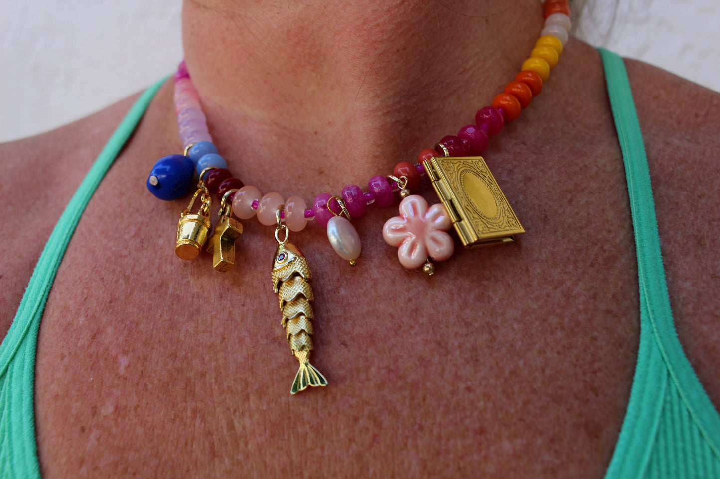 Fishers of Men Pink Beaded Necklace