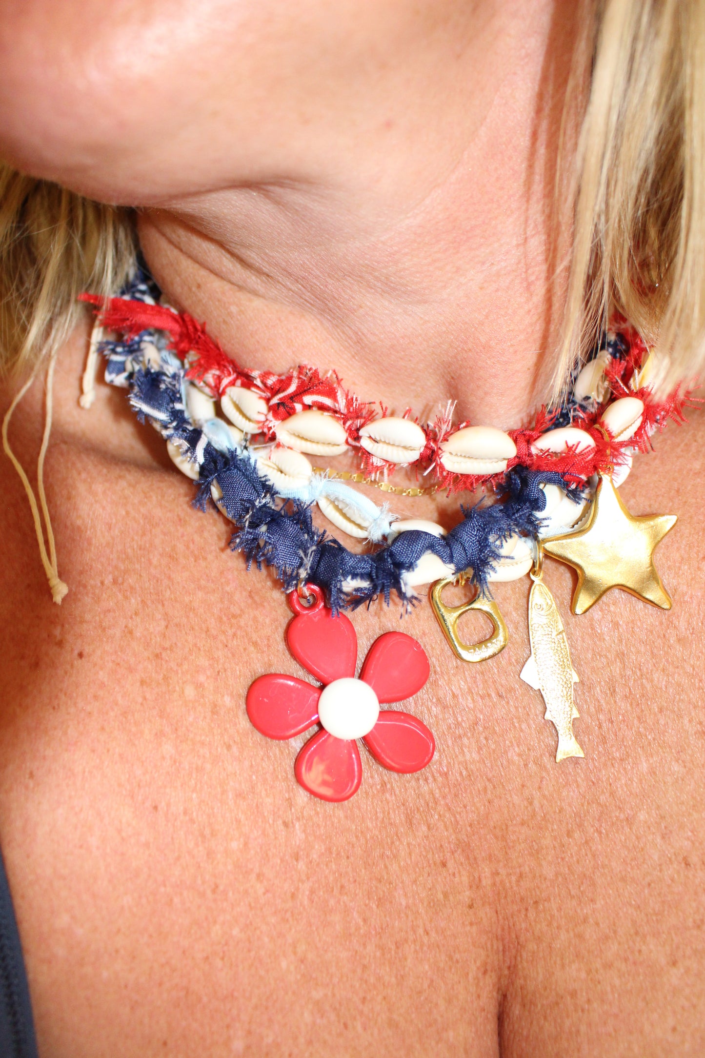 American Summer Cowrie Necklace
