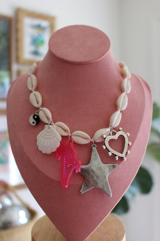 Monroe Cowrie Shell Charm Necklace