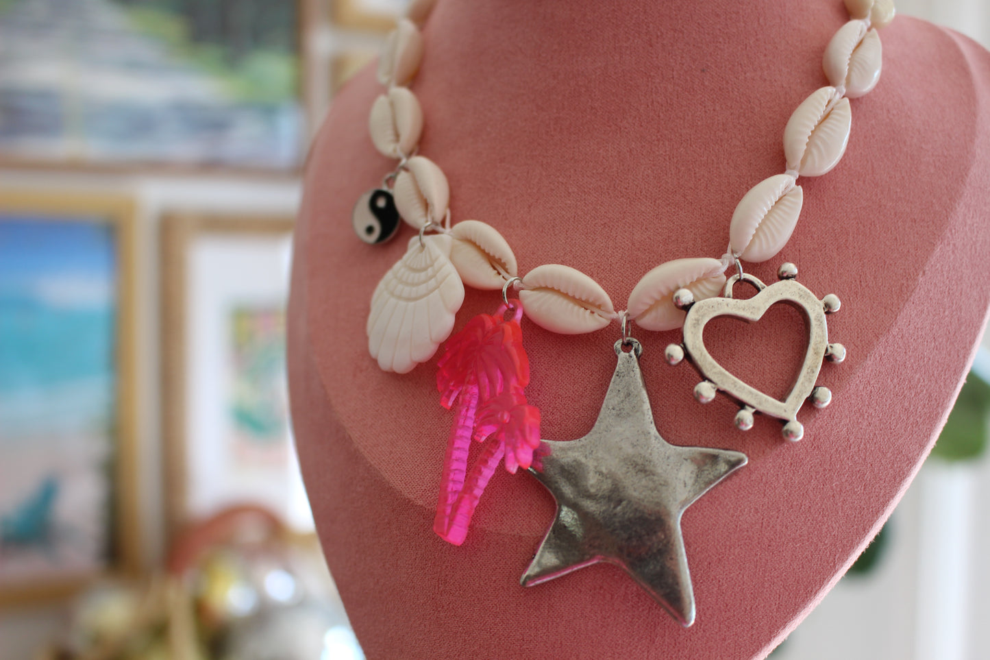 Monroe Cowrie Shell Charm Necklace
