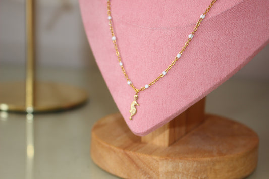 Pearl Bead Necklace, Fresh Water Pearl Pendant Charm