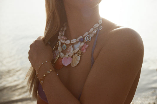 Orange You Cute Cowrie Charm Necklace