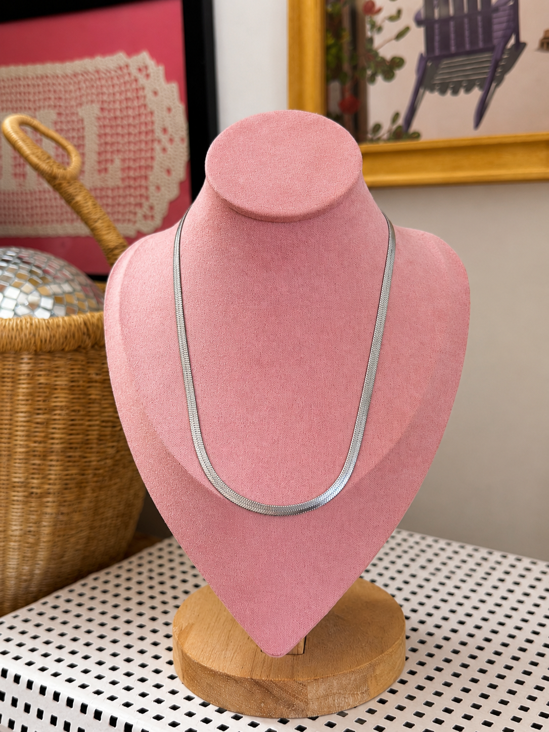 Silver Snake Chain Necklace