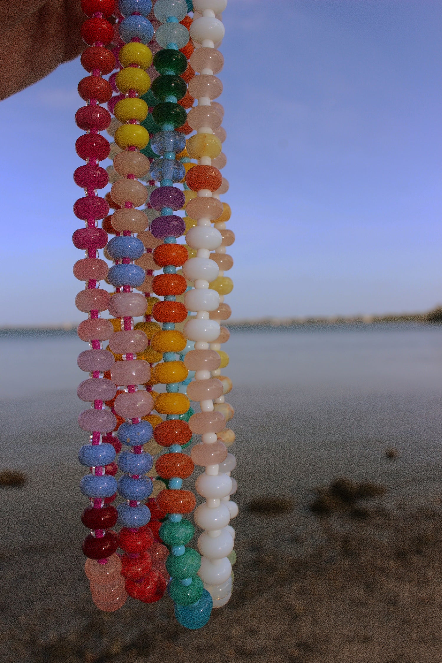 Glass Bead Charm Necklaces