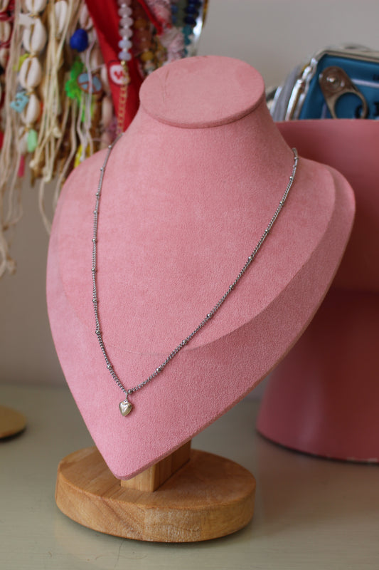 Stainless and Sterling Heart