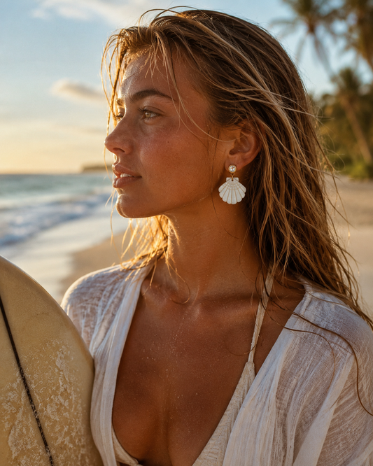 Shell Drop Earrings