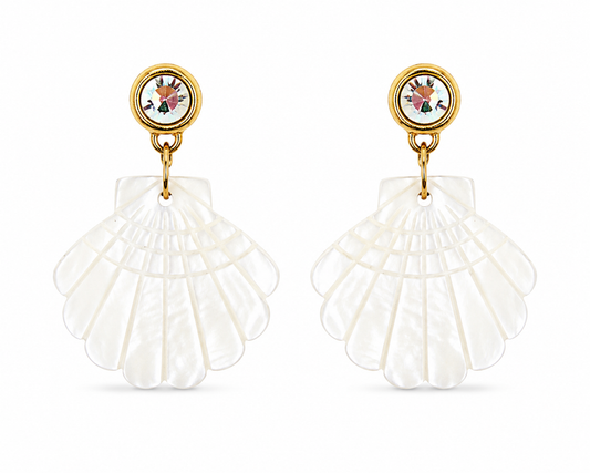 Shell Drop Earrings