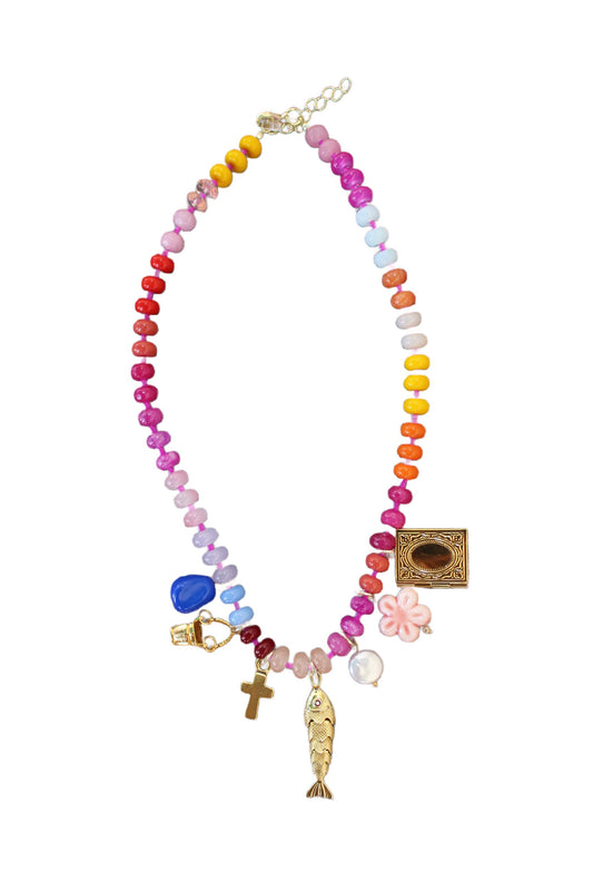 Fishers of Men Pink Beaded Necklace