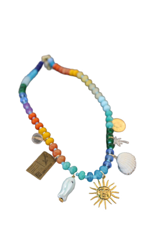 And It Was Good Blue Beaded Necklace