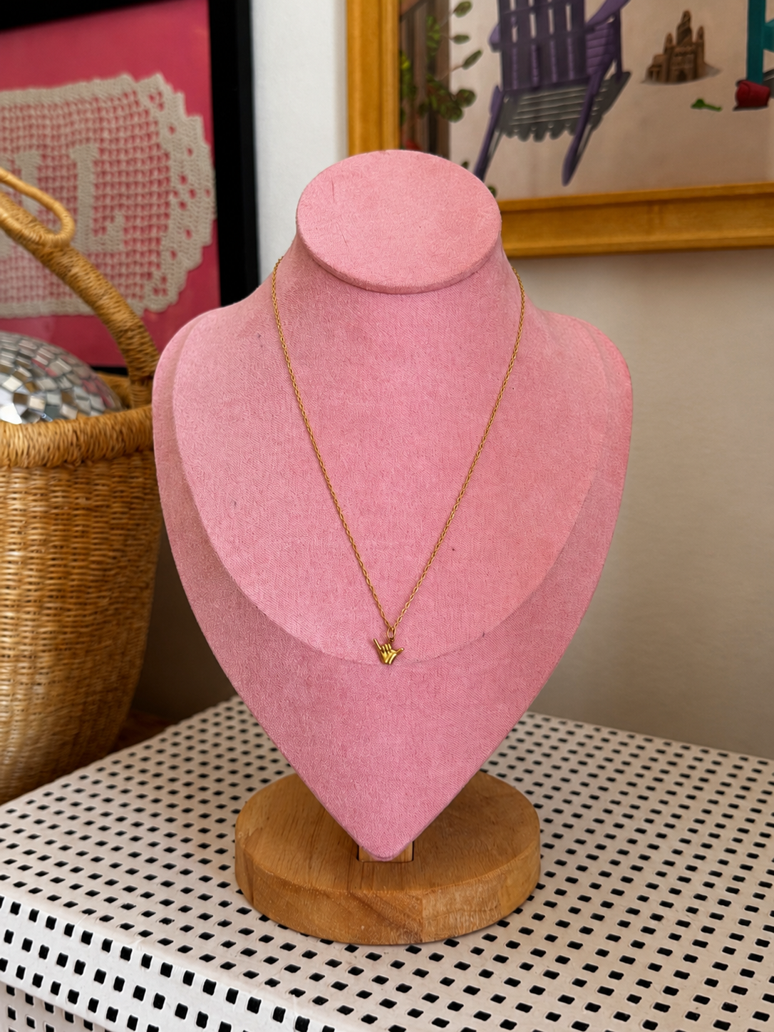 Shaka Dainty Gold Necklace