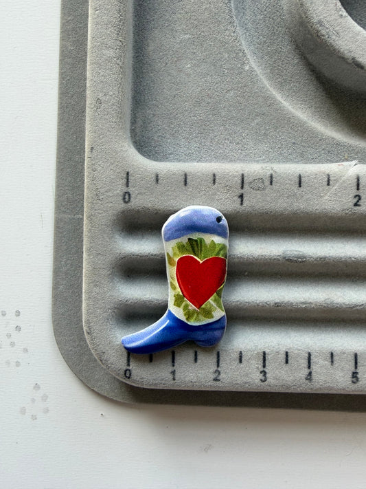 Painted Cowboy Boot Charm