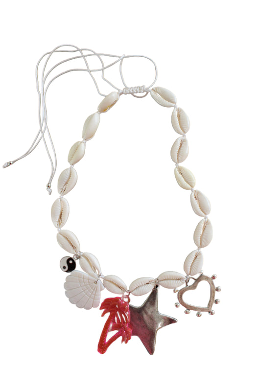 Monroe Cowrie Shell Charm Necklace