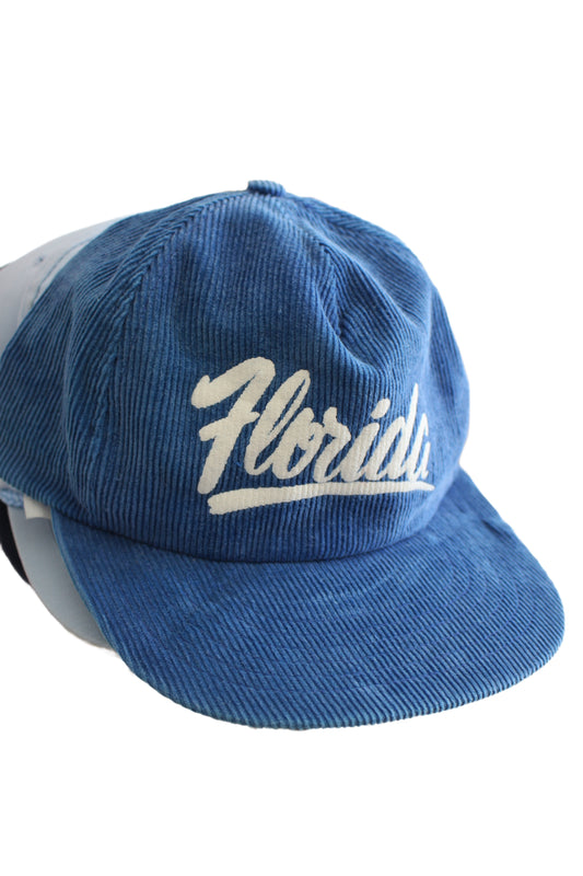 True Vintage "Florida" Corduroy Blue Hat