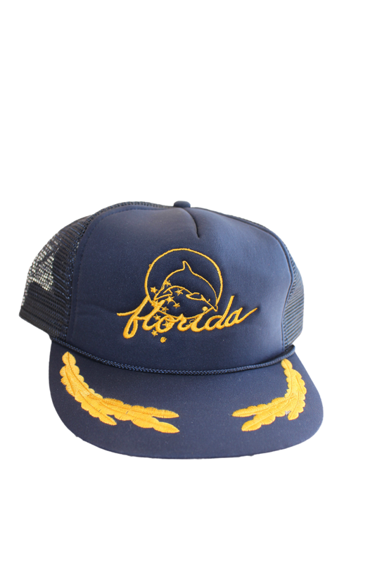 True Vintage Navy "Florida" Trucker Hat